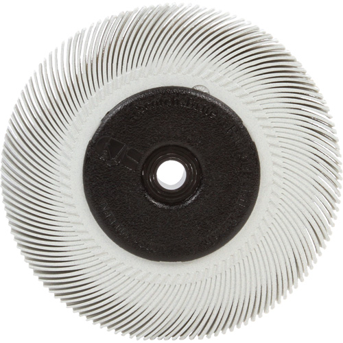 Brosse radiale en soies Scotch-Brite, C&eacute;ramique, Grain 120, 6" dia. Consource