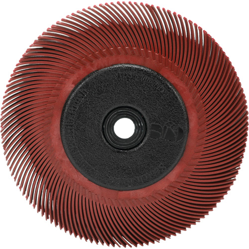 BROSSE RADIALE BRISTLE T-C,6",A/ADAPTATEUR 220, C&eacute;ramique, Grain 220, 6" dia. Consource