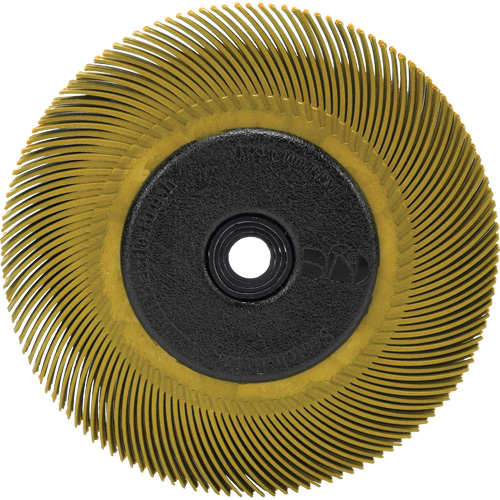 Scotch-Brite Radial Bristle Brush, Ceramic, 80 Grit, 6" Dia. Consource