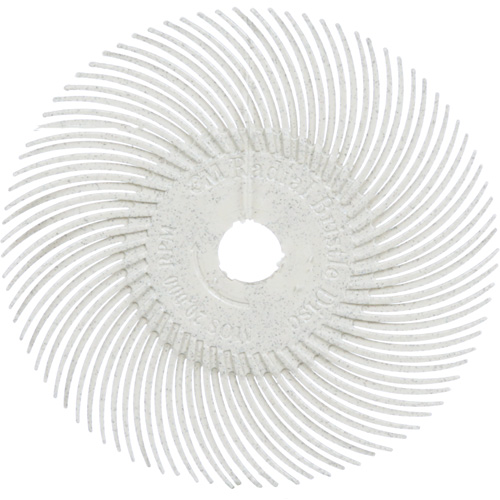 Meule en soie radiale Scotch-Brite, Oxyde d'aluminium, Grain 120, 3" dia. Consource
