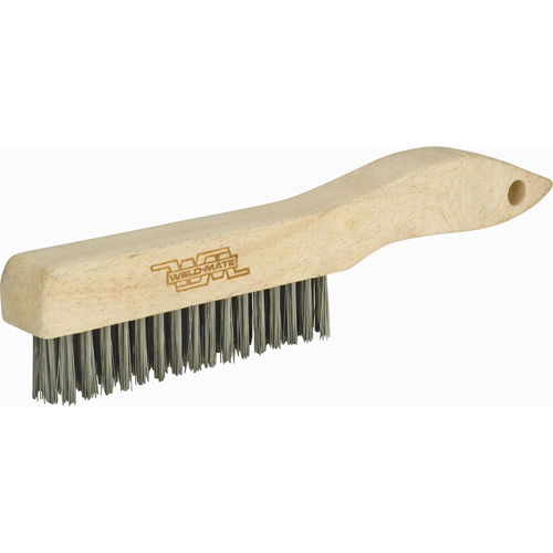 Brosses &agrave; gratter industrielles &agrave; manche en patin, Acier au carbone, 3 x 16 rangs de fils, Longueur 10-1/2" Consource