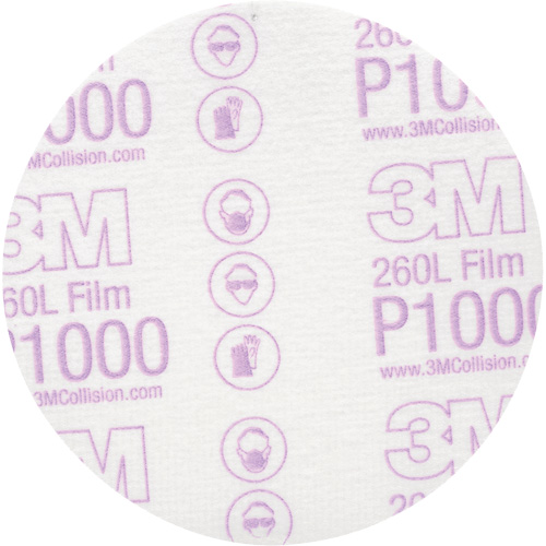 Hookit Finishing Film Disc, 5" Dia., P1000 Grit, Aluminum Oxide Consource