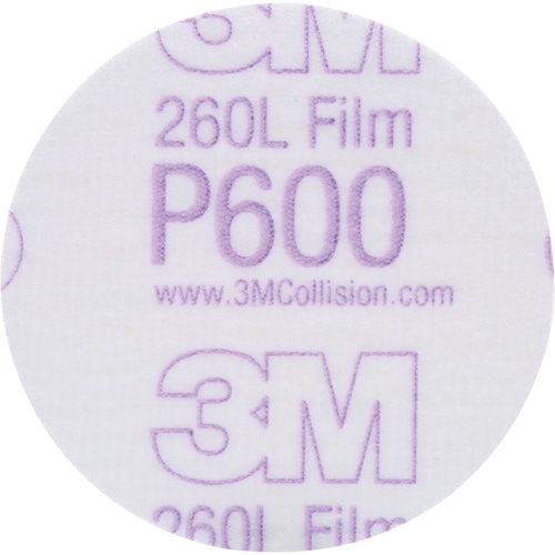 Gold Hookit Disc, 3" Dia., P600 Grit, Aluminum Oxide, C-Weight Consource