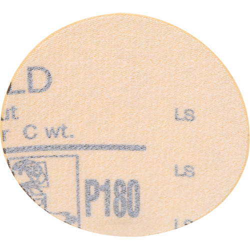 Gold Hookit Disc, 3" Dia., P180 Grit, Aluminum Oxide, C-Weight Consource