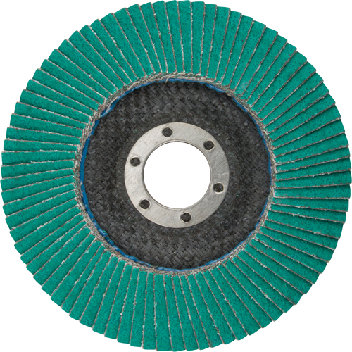 Flap Wheels - 577F Flap Discs, 4-1/2" x 7/8", Type 29, 60 Grit, Zirconium Consource