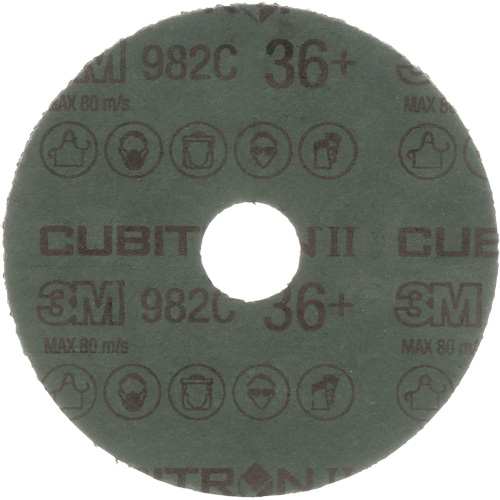 Cubitron II Fibre Discs - 982C, Ceramic Grain, 36+, 4-1/2" Dia x 7/8" Arbor Consource
