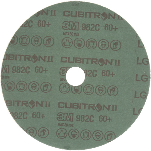 Cubitron II Fibre Discs - 982C, Ceramic Grain, 60+, 7" Dia x 7/8" Arbor Consource