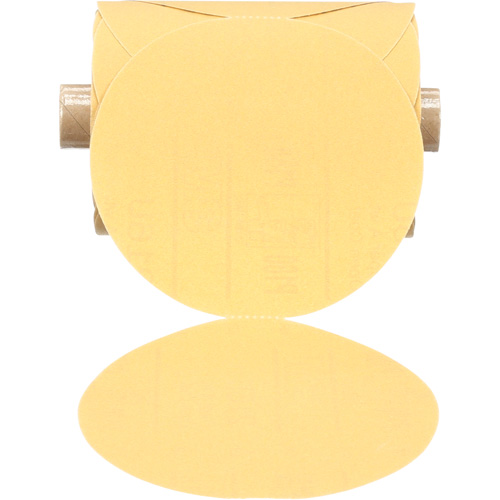 Disque abrasif dor&eacute; en rouleau de papier Stikit, 5" dia., Grain P180, Oxyde d'aluminium Consource