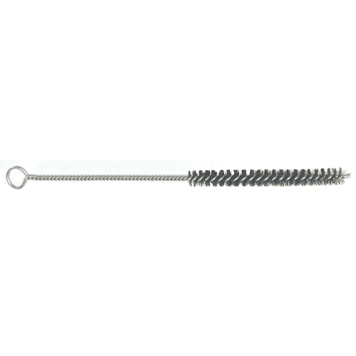 Brosse pour tubes torsad&eacute;e, 1/4" dia. x 4-1/2" l, 12" longueur hors tout Consource