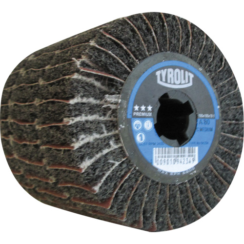Pro-Line Surface Conditioning Drum, 4" Dia. x 4" W, 3/4" Arbor, 80 Grit, Aluminum Oxide Consource