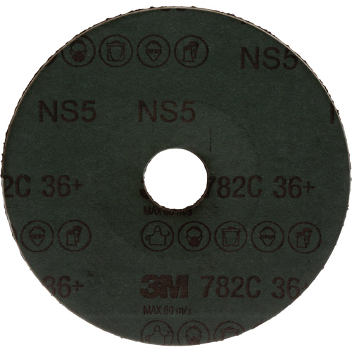 782C Fibre Disc, Ceramic Grain, 36+, 5" Dia x 7/8" Arbor Consource
