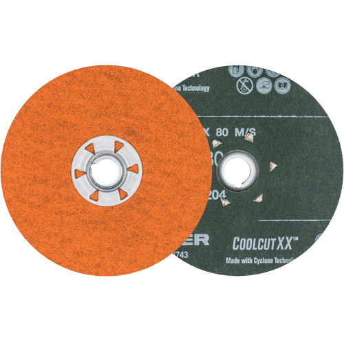Coolcut XX Sanding Disc, 4-1/2" Dia., 80 Grit, Ceramic Consource