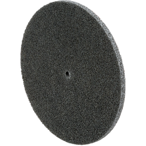 Scotch-Brite EXL Unitized Wheel, 6" x 1/4", 1/4" Arbor, Fine Grit, Silicon Carbide Consource