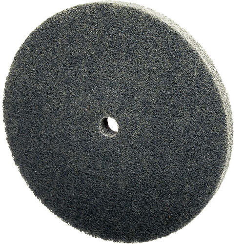 Scotch-Brite EXL Unitized Wheel, 3" x 1/4", 1/4" Arbor, Fine Grit, Silicon Carbide Consource