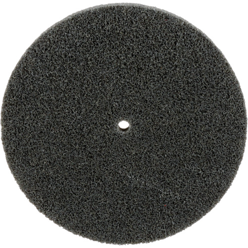 Meule unitaris&eacute;e EXL Scotch-Brite, 5" x 1/2", Arbre de 1/4", Grain de Fin, Carbure de silicium Consource