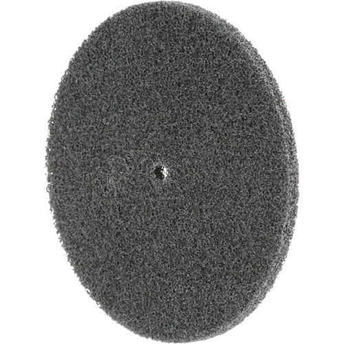 Meule unitaris&eacute;e EXL Scotch-Brite, 5" x 1/4", Arbre de 1/4", Grain de Fin, Carbure de silicium Consource