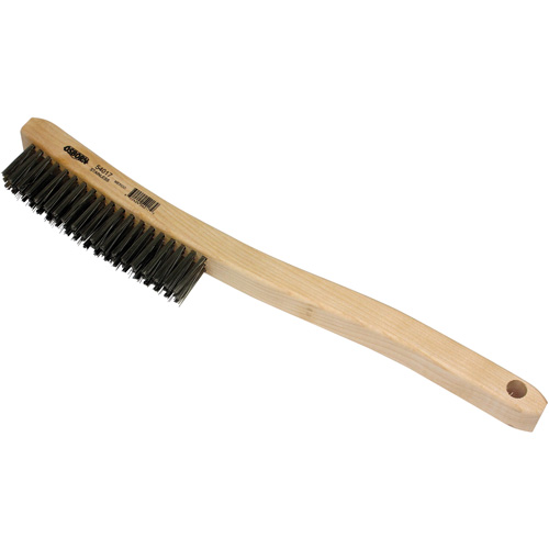 Brosse de nettoyage, Acier inoxydable, 3 x 19 rangs de fils, Longueur 13-11/16" Consource