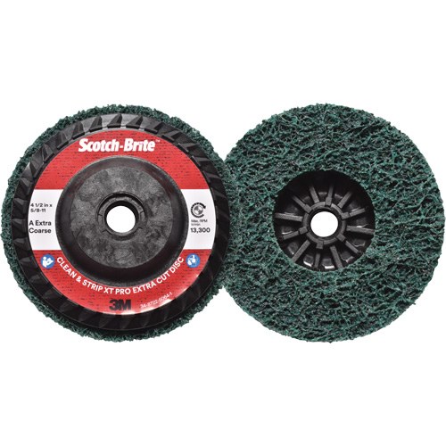 Disque extra coupe  Clean and Strip  XT Pro Scotch-Brite, 4-1/2" dia., Grain Extra grossier, Oxyde d'aluminium Consource