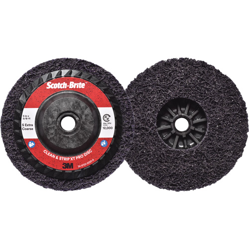 Scotch-Brite Clean & Strip XT Pro Disc, 5" Dia., Extra Coarse Grit, Silicon Carbide Consource