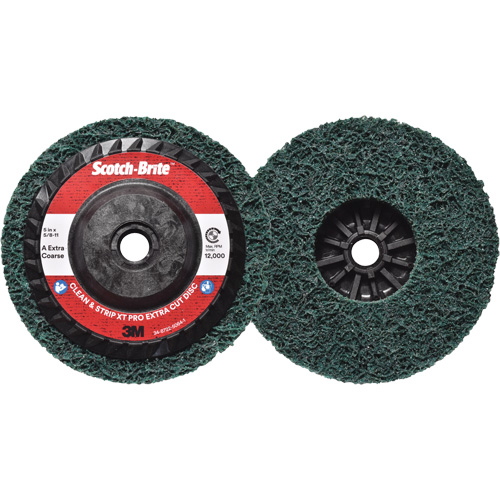 Scotch-Brite Clean & Strip XT Pro Extra Cut Disc, 5" Dia., Extra Coarse Grit, Aluminum Oxide Consource