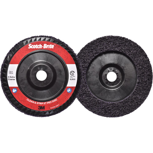 Disque  Clean and Strip  XT Pro Scotch-Brite, 7" dia., Grain Extra grossier, Carbure de silicium Consource