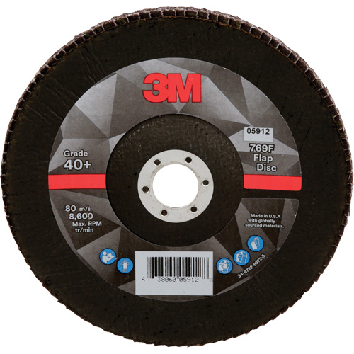 769F Quick Change Flap Disc, 7" x 7/8", Type 29, 40+ Grit, Aluminum Oxide/Ceramic Consource