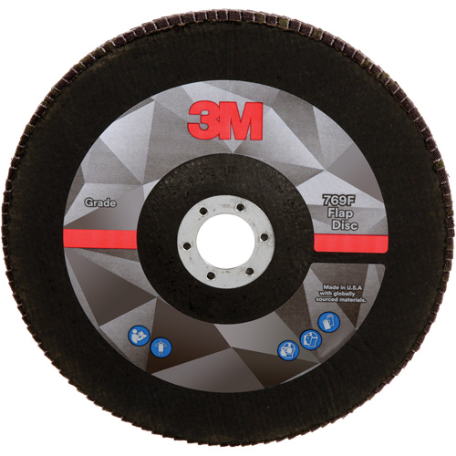 769F Quick Change Flap Disc, 7" x 5/8"-11, Type 27, 40+ Grit, Aluminum Oxide/Ceramic Consource