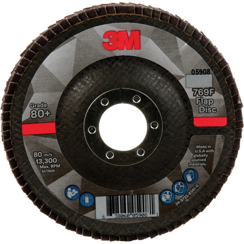 Disque &agrave; lamelles &agrave; changement rapide 769F, 4-1/2" x 7/8", Type 29, Grain 80+, C&eacute;ramique Consource