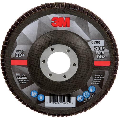 769F Quick Change Flap Disc, 4-1/2" x 7/8", Type 27, 80+ Grit, Ceramic Consource