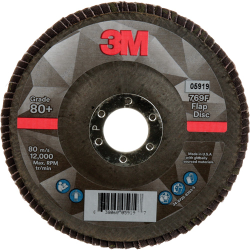 769F Quick Change Flap Disc, 5" x 7/8", Type 27, 80+ Grit, Ceramic Consource