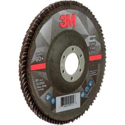 769F Quick Change Flap Disc, 5" x 7/8", Type 27, 80+ Grit, Ceramic Consource