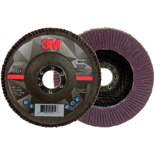 769F Quick Change Flap Disc, 5" x 7/8", Type 27, 80+ Grit, Ceramic Consource