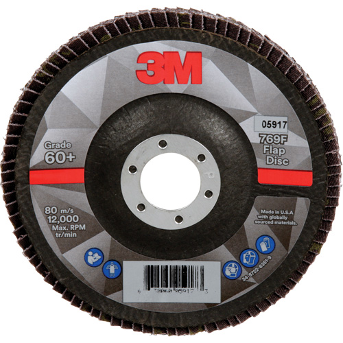 Disque &agrave; lamelles &agrave; changement rapide 769F, 5" x 7/8", Type 29, Grain 60+, C&eacute;ramique Consource