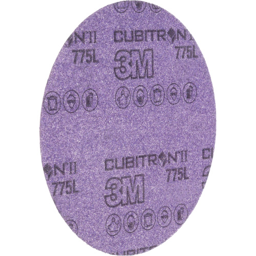Disque en pellicule s&eacute;rie 775L Cubitron II Hookit, dia 6", Grain 240+, C&eacute;ramique, 3 mils Consource