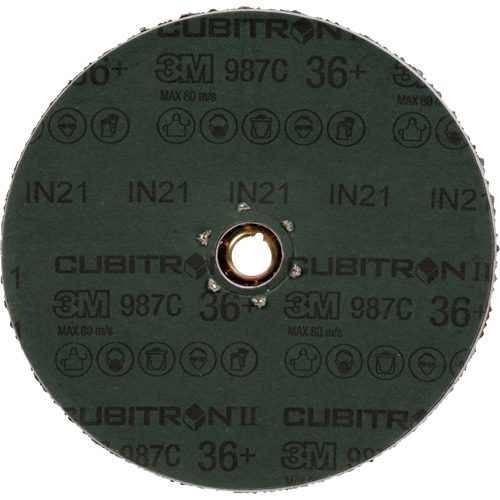 Disque en fibre 987C Cubitron II, C&eacute;ramique, 36+, 4-1/2" Dia Consource
