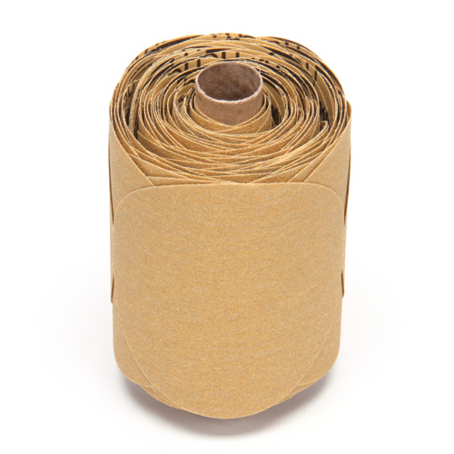 Rouleau de disques dor&eacute;s 216U Stikit, Oxyde d'aluminium, 5" la x 52' lo, Grain P100 Consource