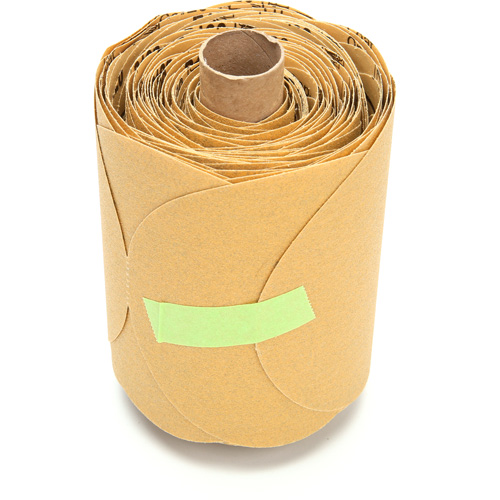 Rouleau de disques dor&eacute;s 216U Stikit, Oxyde d'aluminium, 5" la x 52' lo, Grain P120 Consource