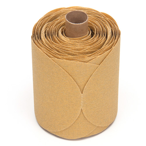 Stikit Gold Paper 216U Disc Roll, Aluminum Oxide, 5" W x 52' L, P80 Grit Consource