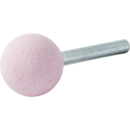 Vitrified Bond Mounted Point, A25, Aluminum Oxide, 1" Dia., 1" L, 80 Grit Consource