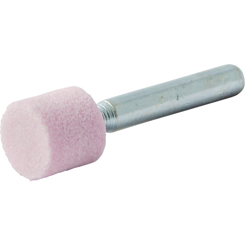 Vitrified Bond Mounted Point, W185, Aluminum Oxide, 1/2" Dia., 1/2" L, 80 Grit Consource