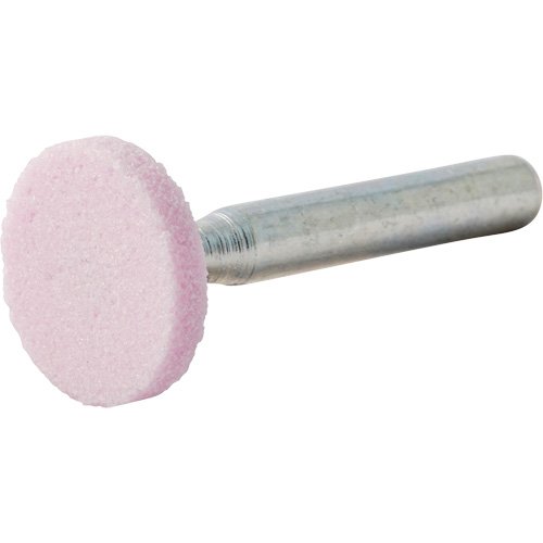 Vitrified Bond Mounted Point, W200, Aluminum Oxide, 3/4" Dia., 1/8" L, 80 Grit Consource