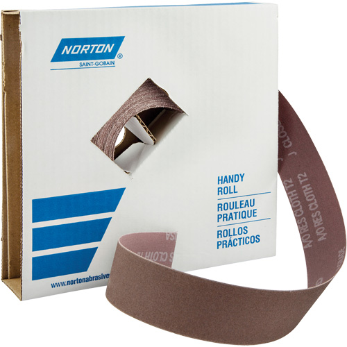 Rouleaux pour l'atelier Metalite K225, Oxyde d'aluminium, 1-1/2" la x 150' lo, Grain 40 Consource
