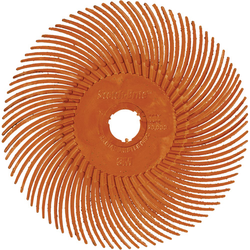 Scotch-Brite Type C Precision Radial Bristle Brush PN-RB, Ceramic, 80+ Grit, 3" Dia. Consource