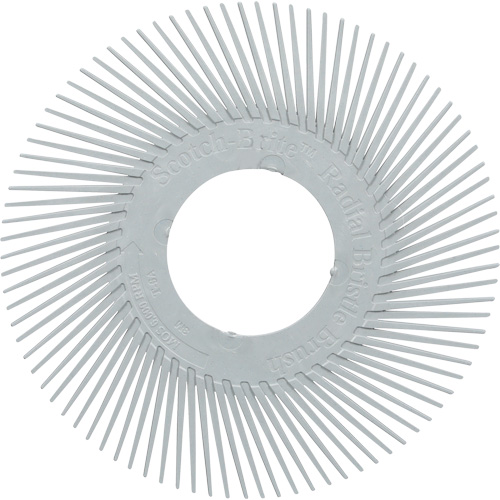 Scotch-Brite Type A Precision Radial Bristle Brush PN-RB without Adapter, Ceramic, 120+ Grit, 6" Dia. Consource