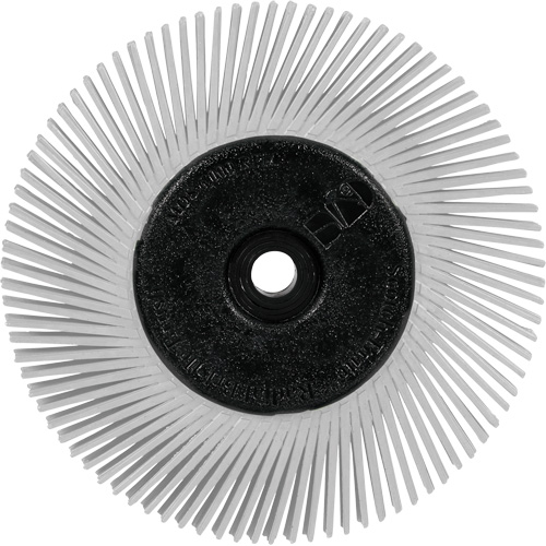 Scotch-Brite Type A Precision Radial Bristle Brush PN-RB with Adapter, Ceramic, 120+ Grit, 6" Dia. Consource