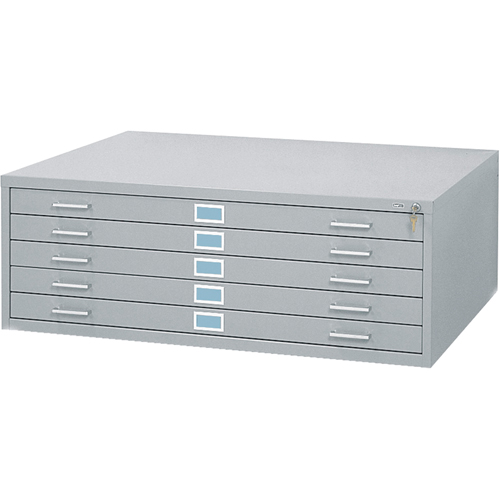 Classeurs en acier pour plans, 5 Tiroirs, 46-3/8" la x 35-3/8" p x 16-1/2" h Consource