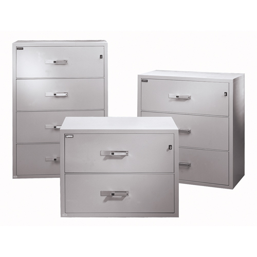 Fire Resistant Filing Cabinets, Steel, 2 Drawers, 38-3/4" W x 23-1/2" D x 29" H, Beige Consource
