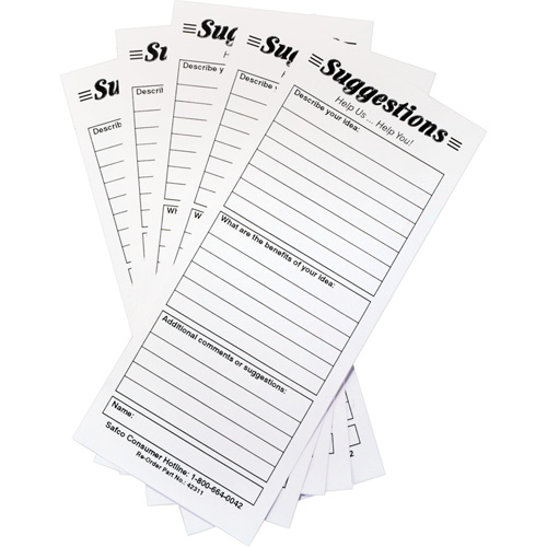 Suggestion Boxes - Suggestion Cards, 25/pkg Consource