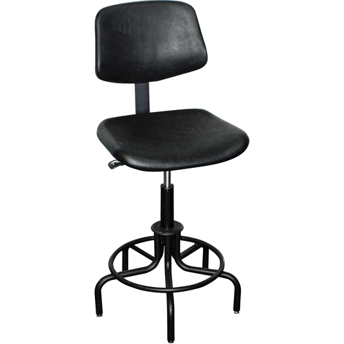 6000 Series Stool with Back, Stationary, Adjustable Height, 250 lbs. Capacity Consource
