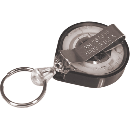 Retractable Mini-Bak&reg; Key Rings, Plastic, 36" Cable, Belt Clip Attachment Consource